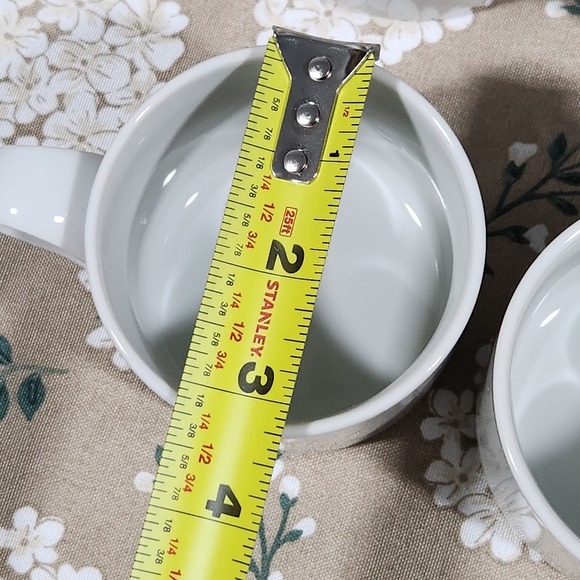 Dansk Bistro White Stacking Mugs Set of 4 Cups Dansk NR Japan White Flat Cup VTG - Picture 12 of 12